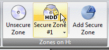 secure zones on encrypted cd